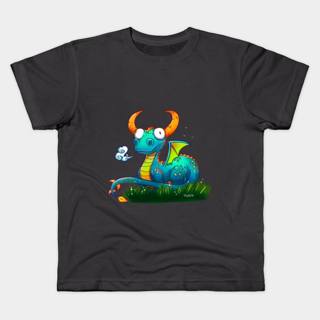 Dragon Kids T-Shirt by Tielss 